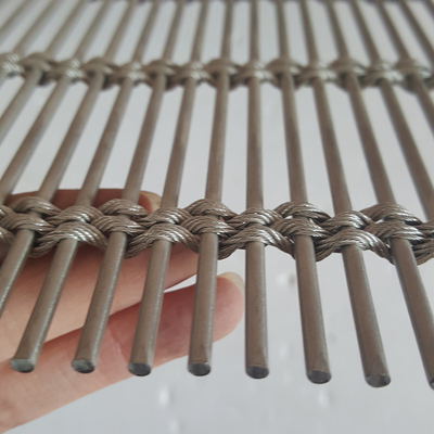 AISI 304 Cable Rod Mesh para tela de parede