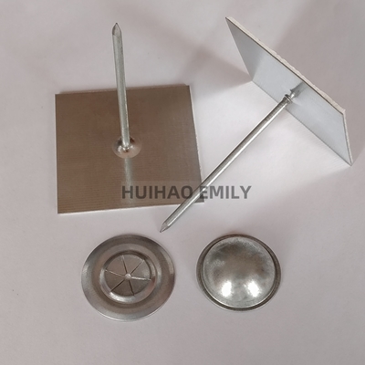 2.7mm de aço Glavanized auto-aderente de isolamento Stick Pins Fixação camada de lã de rocha