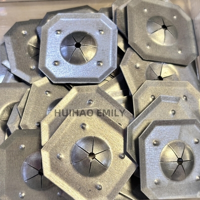 32mm aço galvanizado quadrado auto-bloqueio máquina de lavar fixa 2.7mm pinos de isolamento