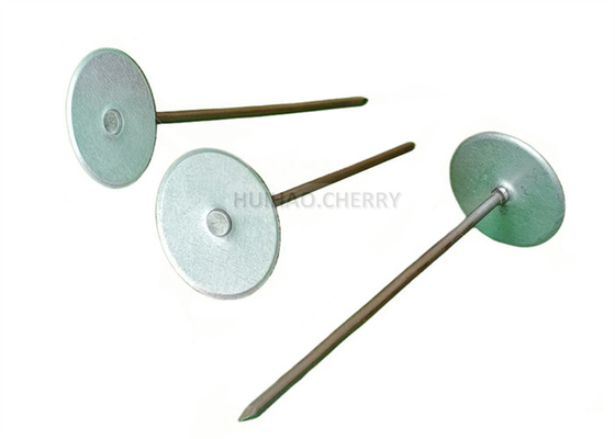 Galvanizado de aço tubo de revestimento Pins 4 polegadas para o tubo de ar fibra de vidro isolamento