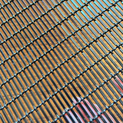 Preto arquitetónico de aço inoxidável de Mesh Metal Woven Wire Spray da fachada para a cerca decorativa