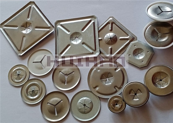 Lavadoras de aço inoxidável quadradas de auto-bloqueio de 2 1/2 " usadas para fixar pinos de isolamento
