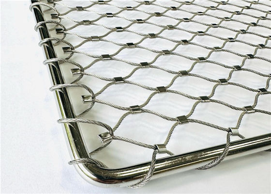 Malha de cabo de aço inoxidável flexível de grau 316 de 2 mm para cercados de animais de zoológico e redes para pássaros