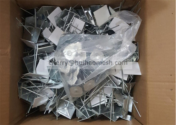 Auto-aderente Base Isolamento Stick Up Pins 2-1/2 "para fixação de isolamento para HVAC, teto e ducting propósito