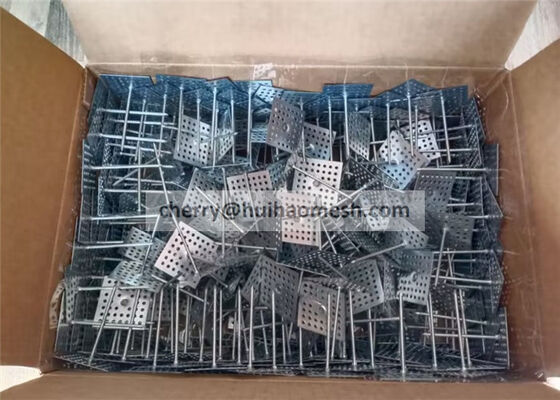 Pins de fixação de isolamento perfurados de aço inoxidável para fixação de materiais de isolamento