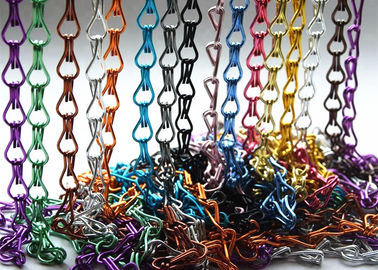 2 mm tipo de ligação de gancho de malha metálica cortina de janela porta Fly Curtain
