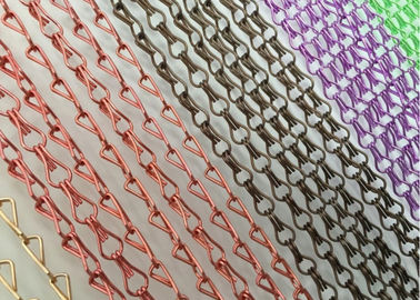 2 mm tipo de ligação de gancho de malha metálica cortina de janela porta Fly Curtain