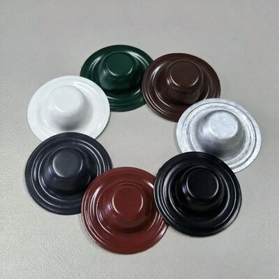 Tampas de Vedação de Parafusos Metálicos Galvalume de 35mm Cobrem Parafusos Existentes - Suporta Diferentes Cores