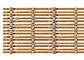Rede de arame arquitetónica da tela da fachada da cor de cobre feita no fio liso de alumínio