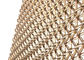 Rede de arame decorativa de aço inoxidável 1500mm W 3700MM litro painel do ouro de PVD Rosa