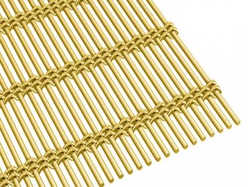 Divisória de malha metálica decorativa de aço com flúor