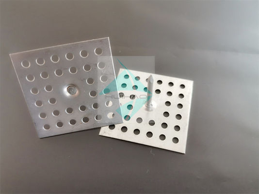 Suporte para isolamento com base perfurada de 2" para fixar lã de vidro na parede