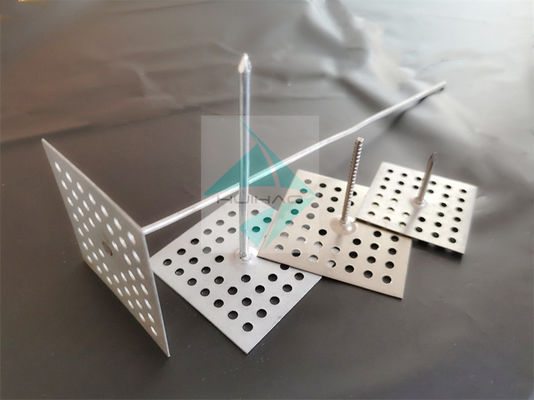 Suporte para isolamento com base perfurada de 2" para fixar lã de vidro na parede