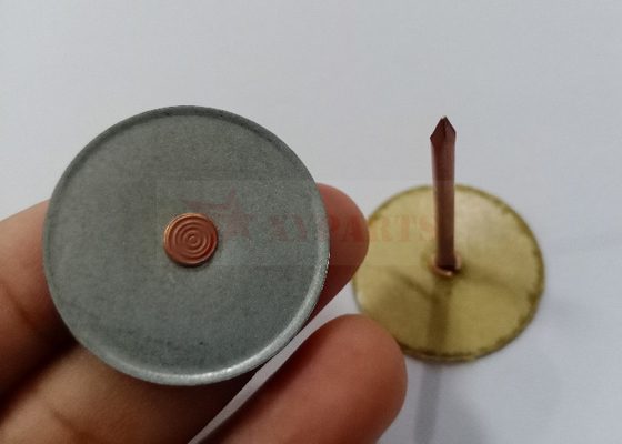 Isolamento de cabeça de copo Pins soldados com base redonda de 30 mm para isolamento de dutos HVAC