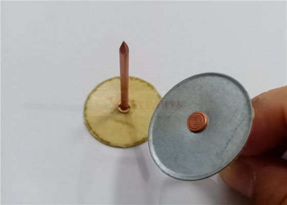 12 Ga X 38 mm Pinos de solda de cabeça com cápsula de isolamento Para isolamento HVAC