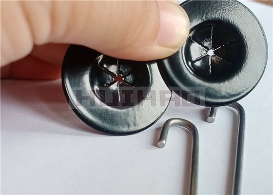 Arruelas de travamento revestidas pretas resistentes UV do auto de Mesh Clips With do fio do painel solar do metal