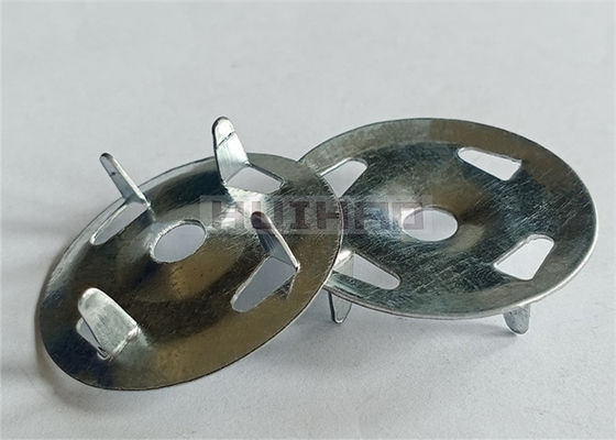 Arruelas de aço galvanizadas da placa do suporte da telha 4-Claw 1-1/4” usado para paineis isolantes seguros