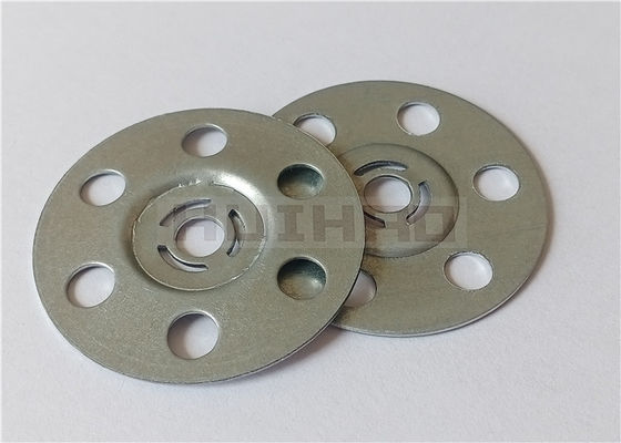 arruelas da placa do suporte da telha de 35mm usadas para fixar paineis isolantes no assoalho e nas paredes