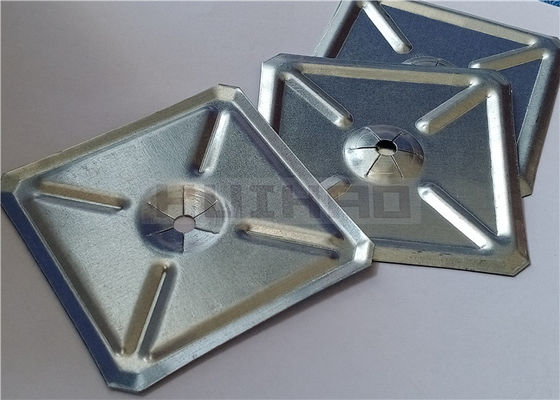 Arruela de autotravamento quadrada 60x60mm usada para prender pinos de isolamento de soldagem de prisioneiros