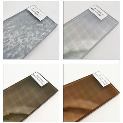 5 + 5 milímetros de fio Mesh Laminated Glass Architectural Applications