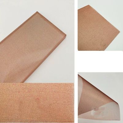 Cor vermelha de Mesh Laminated Glass Curtain Wall da tela tecida