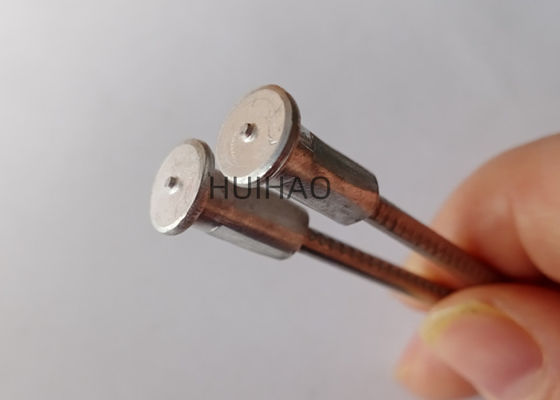 3 x 75 mm CD bi-metálico Soldado Pins de cabeça aberta com base de alumínio