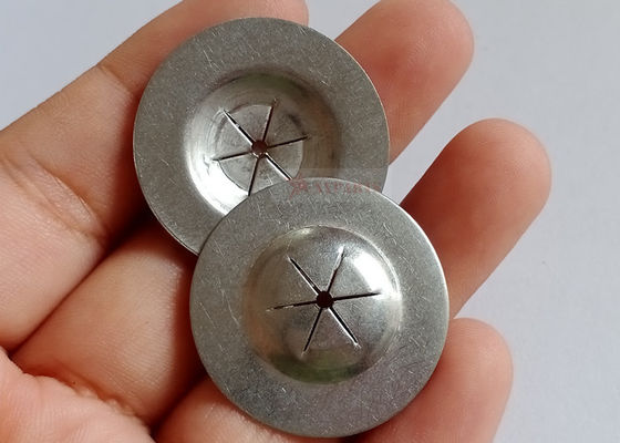 Lavadoras de auto-bloqueio planas redondas de 25 mm usadas em conjunto com âncoras de laço de aço inoxidável