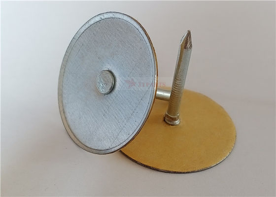Pins de cabeça de taça elétrica de aço carbono para fixação de isolamento de fibra de vidro em dutos metálicos