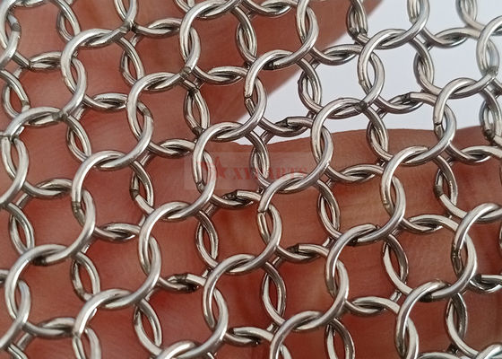 Malha de anel de metal tipo soldado para decoração de arquitetura