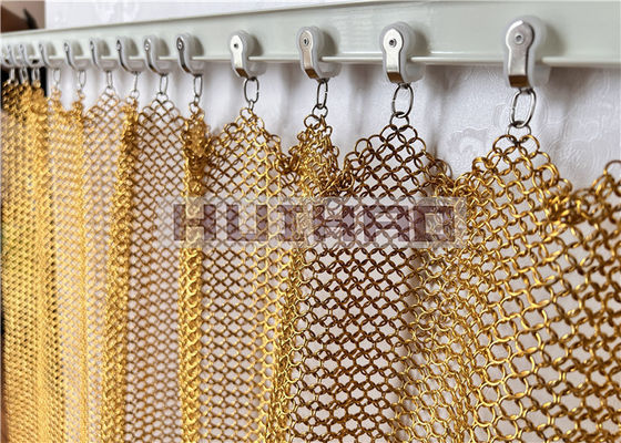 Rede de anéis metálicos de aço inoxidável de 1,2x10 mm para decoração exterior e design arquitetônico