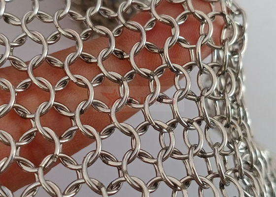 Cortina de malha de metal soldada Ss Chainmail para divisor de quarto