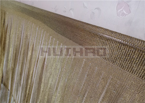 0.53x3.81mm de aço inoxidável Metal anel de malha cor de latão para cortinas de cordas