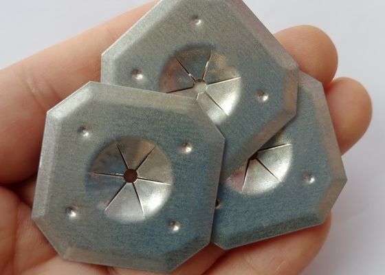 Lavadora de auto-bloqueio de aço galvanizado quadrado de 32 mm para pinos de isolamento