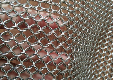 AISI 304 316 Metal o fio 10mm da cortina 1.2mm da malha para o divisor do espaço/tela de Sun