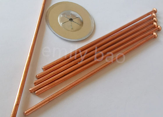CD Weld Stud-3mm Pinos de solda de isolamento revestidos de cobre com extremidade plana