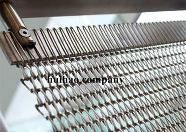 Rede de arame do Weave da espiral do trânsito do ouro de Rosa para o divisor da cortina da loja W1.2m x L 3m