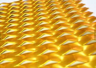 Malha expandida do metal do furo de PVDF Galden alumínio triangular para a absorção sadia