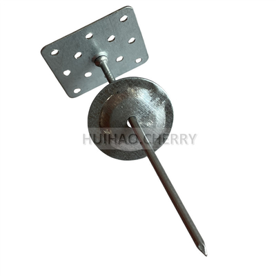 Pinos de isolamento perfurados de alumínio de 1,6x24x24mm autoadesivos usados para fixadores de isolamento de parede externa