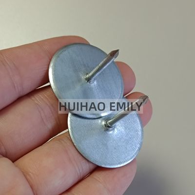 Pinos de isolamento com cabeça de copo de aço galvanizado soldados à chapa metálica de dutos