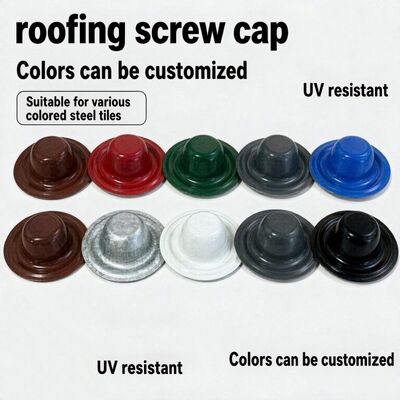 Arruelas de Metal com Tampa de Cor Personalizada Para Parafusos de Telhado de Cobertura Previnem Vazamentos Resistentes a UV