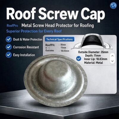 Galvanizado 35mm parafusos Cap Para Roofing parafusos utilizados em telhado corrugado chapa de aço