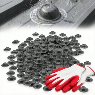 Tampas de Parafuso para Telhados Galvalume à Prova d'Água para Telhados Metálicos Previnem Vazamentos Resistentes a UV