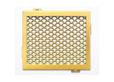 Teto expandido decorativo interior colorido da malha com quadro do metal de quatro âncoras