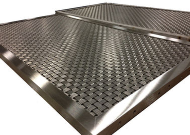 Tipo rígido painel da malha do Weave de malha do táxi de elevador com quadro feito sob encomenda do alumínio de V