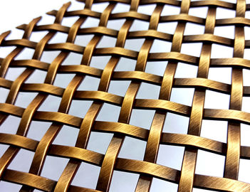 Tipo tela do Weave de malha de bronze antiga decorativa arquitetónica no estoque