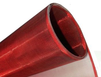 Rede de arame do Weave da máscara de lâmpada da cor vermelha no material de aço inoxidável e de cobre