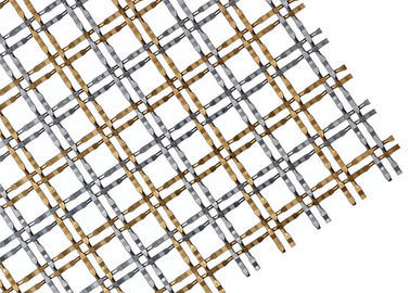 Tela arquitetónica do metal da malha para a abertura de construção das fachadas 21.5mmx50mm
