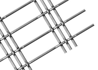 Tela flexível do metal do Weave da fachada feita sob encomenda com fio liso/redondo de aço inoxidável
