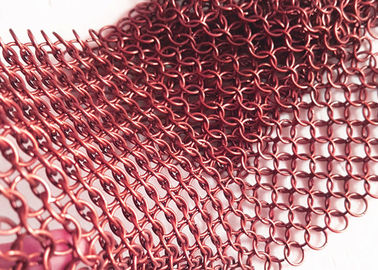 Medidores decorativo Ring Mesh Curtain Drapery de 316 Ss 3, cor feita sob encomenda Mesh Drapery