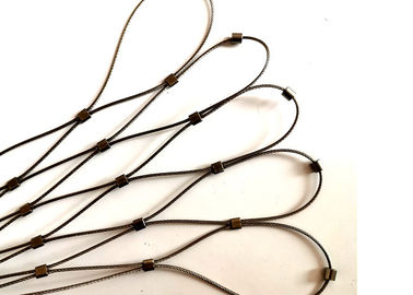 rede de segurança de aço inoxidável flexível da corda do diâmetro de 2MM para a proteção da queda da inclinação